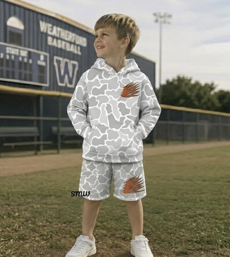 Custom Youth  Short Sleeve Hoodie and Shorts