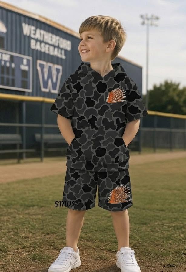 Custom Youth  Short Sleeve Hoodie and Shorts