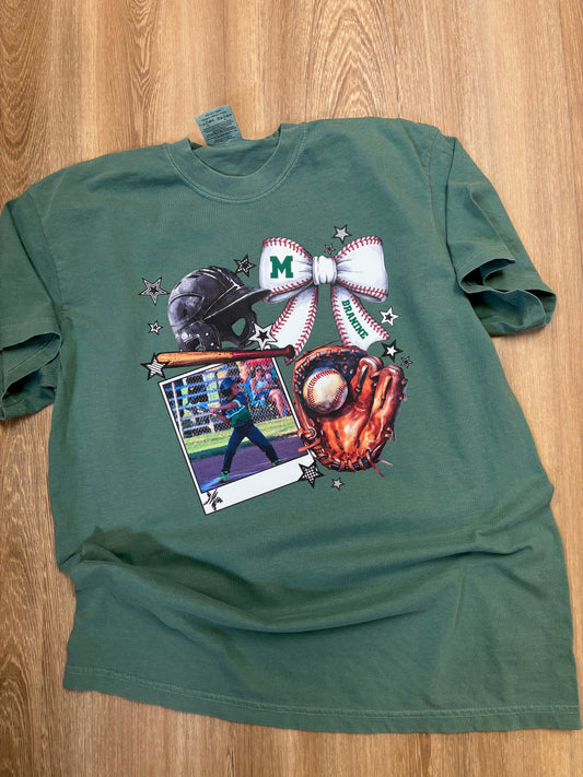 Custom Baseball Photo Shirt