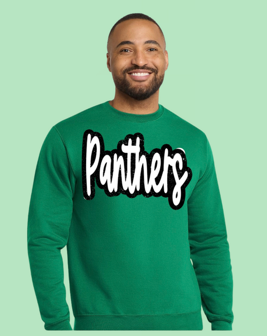 Panthers Script (Black and White)