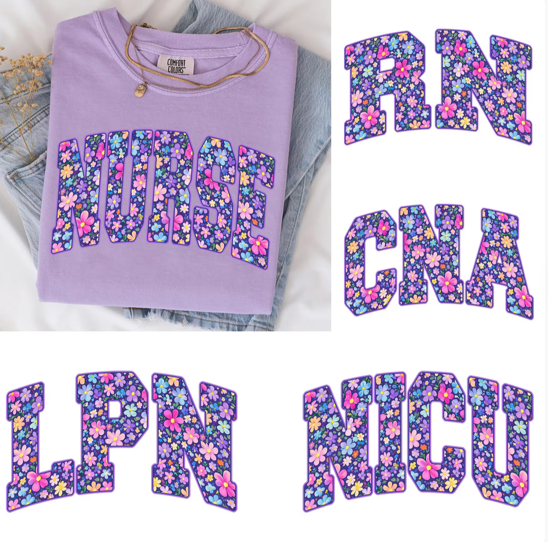 Nurse- Choose your style- Purple Tee